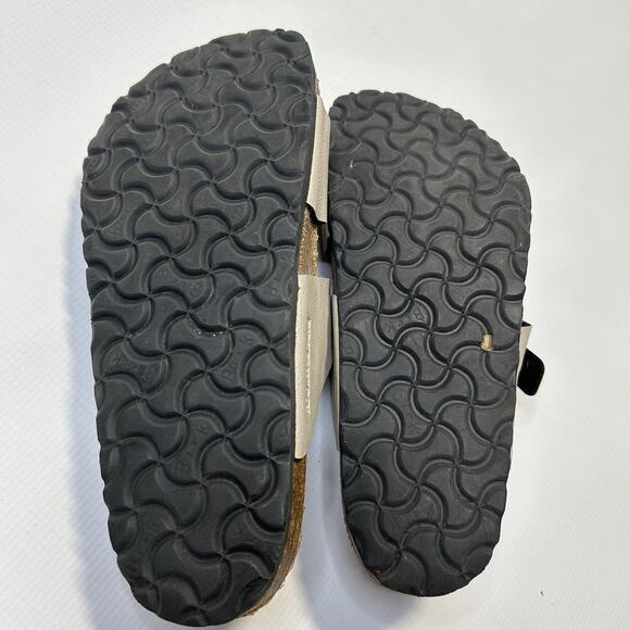 Birkenstock Sandals Women's Sydney Beige Tan Slip On 38 L7 M5 - Picture 12 of 12